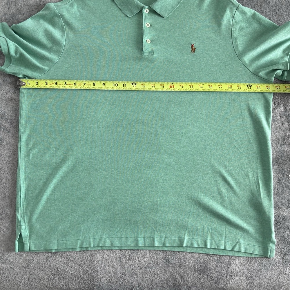 RALPH LAUREN‎ Polo Golf Green Cotton Short Sleeve Men's Polo Shirt - Size XL - Picture 7 of 9